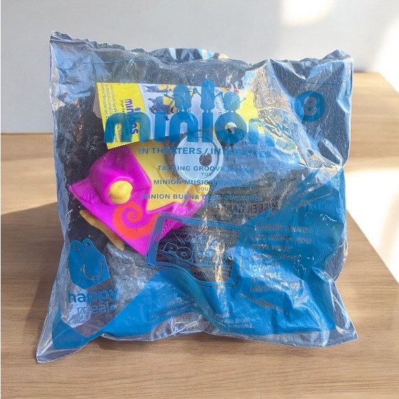 2/$20 NEW IN BAG McDonald's Happy Meal Minions Talking Groovy Minion 2015 - Picture 5 of 6